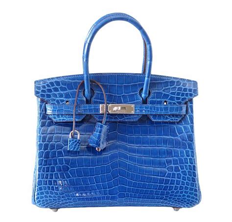 hermes blue crocodile|Hermes crocodile birkin bag knockoff.